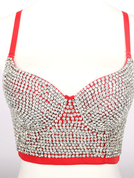 Fashion Women's Simple Sling Beaded Bra