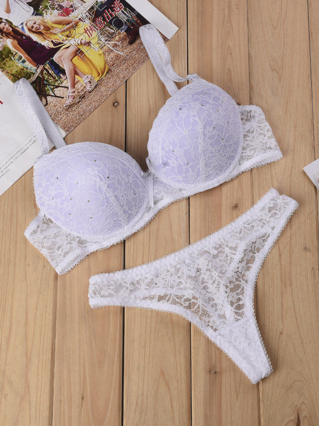 Thong Lace Bra Sexy Lingerie Bra Set