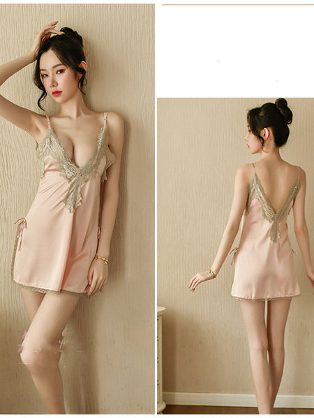 Summer Feminine Sling Sexy Nightdress Lace