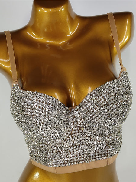 Fashion Women's Simple Sling Beaded Bra
