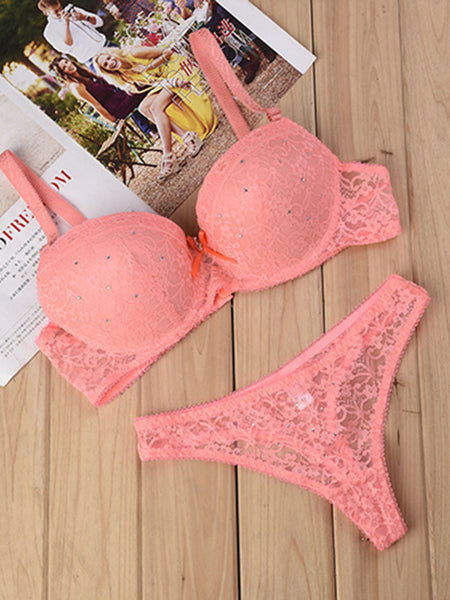 Thong Lace Bra Sexy Lingerie Bra Set