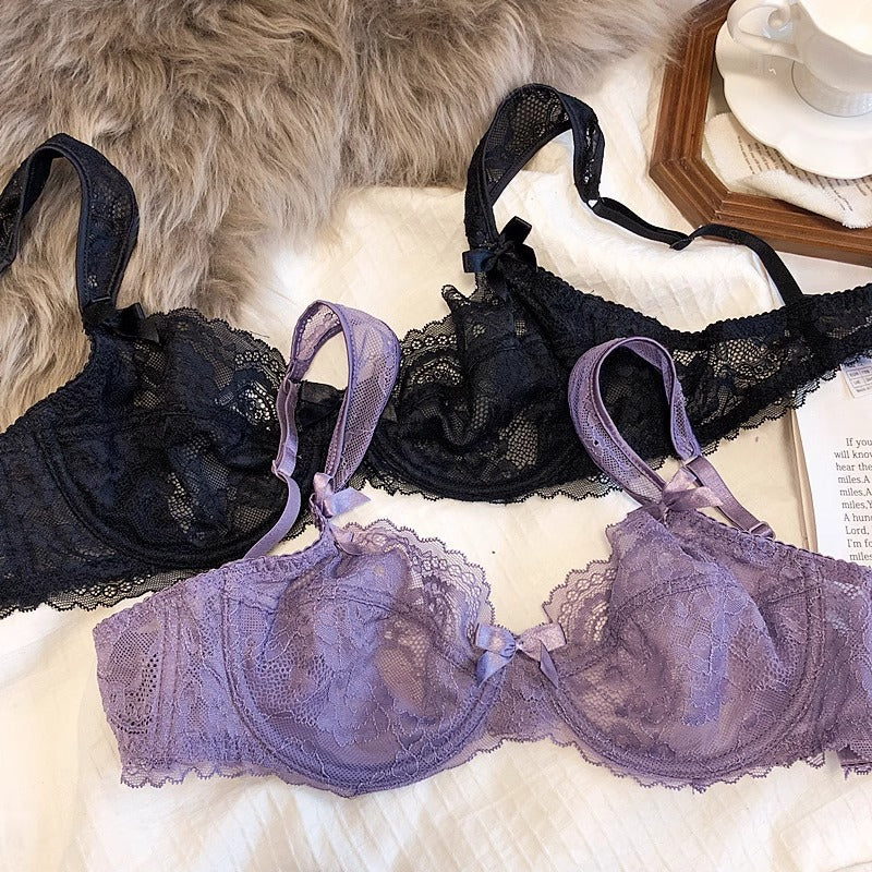 Women's Fashion Lace French Ultra-thin Bra