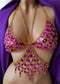 Ladies Crystal Bra Chain Bikini Body Chain Set