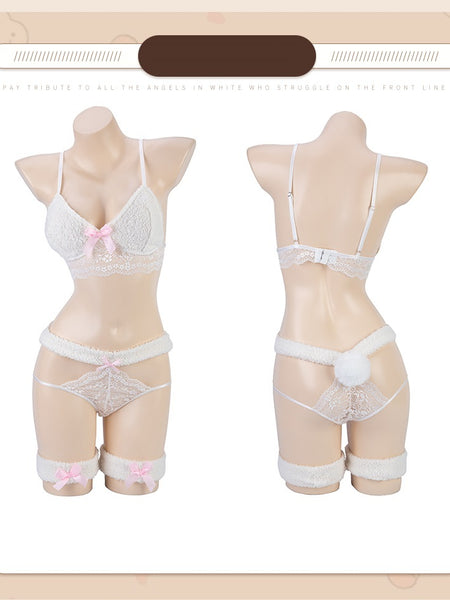 Ladies Bunny Pajamas Lingerie Uniform Set