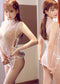 New Style Lingerie Embroidered Perspective Nightgown