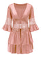 Ice Silk Pajamas Suspender Skirt Suit Lace Perspective Straps