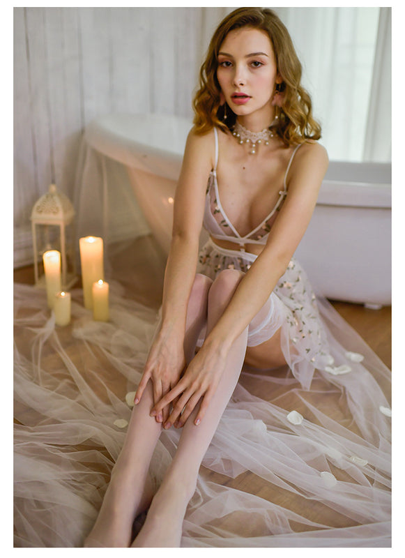 Bra dress skirt perspective nightdress