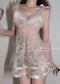 Plush Suspender Lingerie Sexy Perspective Lace Nightdress
