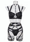 Women's Body Shaper Webbing Panel Lingerie Set