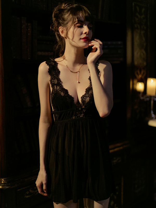Summer ice silk suspender nightdress