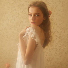 Antique court sweet sexy lace sling nightdress