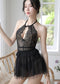 Lace suspender nightdress