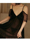 Sexy Nightdress Female Net Yarn Sexy Tease Suspender Pajamas Dress