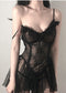 Sling Sexy Pajamas Women Tee-through Erotic Lingerie Women