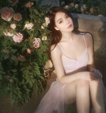 Sexy See-Through Mesh Nightdress French Romantic Princess Suspender Skirt