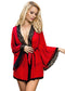 Sexy Lingerie Sexy Strappy See-Through Nightgown Lace Stitching Nightdress