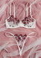 Underwear Floral Embroidery Erotic Lingerie Set