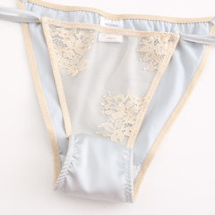 Summer silk satin thin beautiful back suspender nightdress