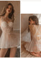 Erotic Lingerie Sexy Steel Ring Gathered Pajamas Chest Pad