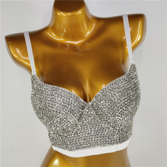 Fashion Women's Simple Sling Beaded Bra