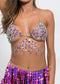 Ladies Crystal Bra Chain Bikini Body Chain Set