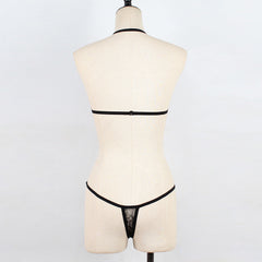 Girls sexy perspective hollow Underwear Set