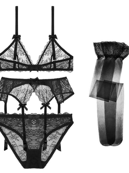 Ladies French Triangle Cup Lingerie Set