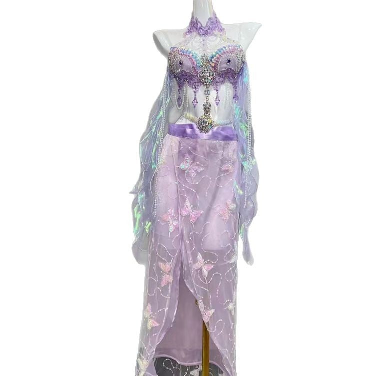 Zixia Fairy Magic Color Organza Vacation Style Dress