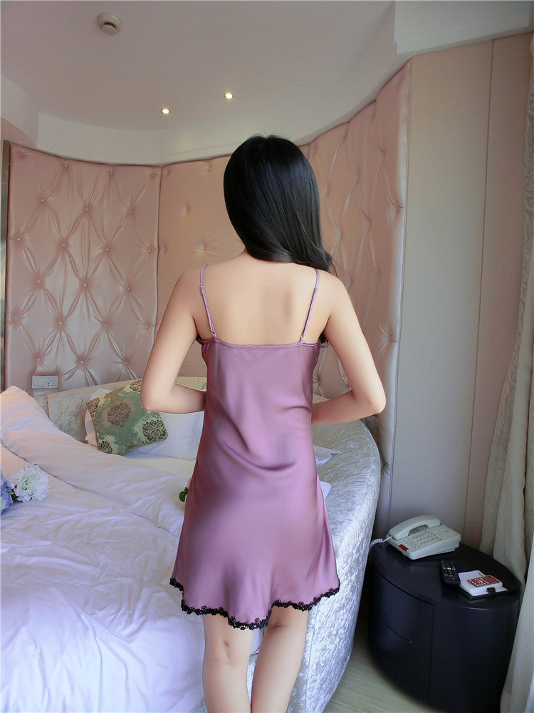 Sexy pajamas lace harness nightdress