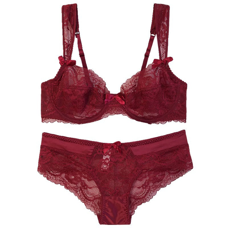 Women's Fashion Lace French Ultra-thin Bra