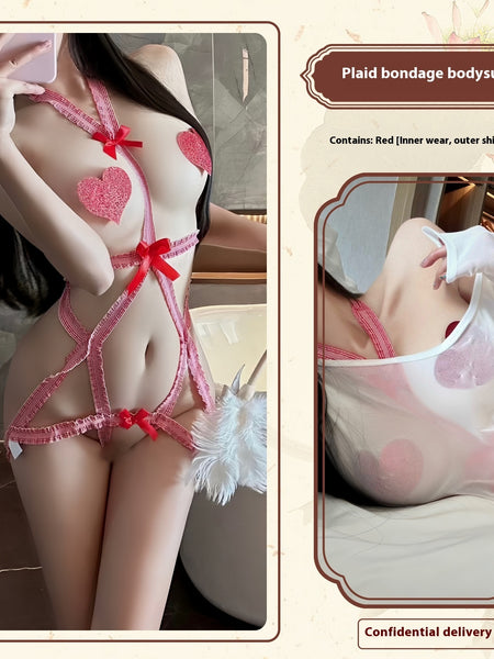 Sexy Open Crotch Jumpsuit Lingerie