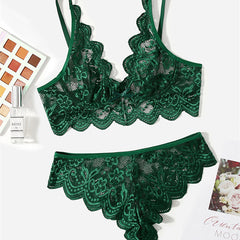 Erotic Lingerie Eyelashes Bra Cute Suit With Steel Ring