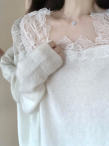 Lace Patchwork Autumn Dress Perspective