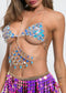 Ladies Crystal Bra Chain Bikini Body Chain Set