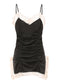 Women's Spring And Autumn Ice Silk Lace Suspender Nightdress