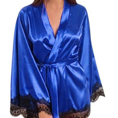 Ladies Sexy Lingerie Silk Lace Nightdress Pajamas
