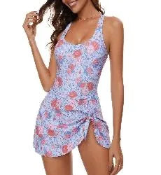 One Piece Swimdress Swimsuits For Women With Skirt Tummy Control Swim Dresses Bathing Suit Swimwear