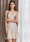 Silkworm silk suspender nightdress