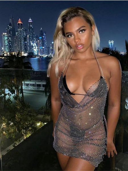 Sexy suspender dress