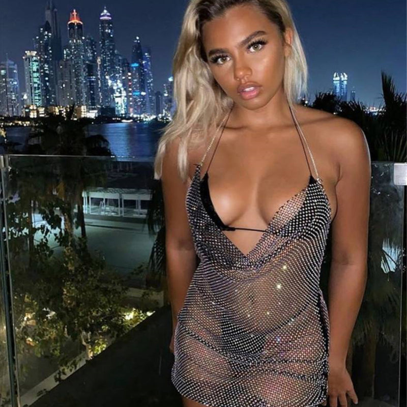 Sexy suspender dress