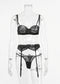 Lace sexy perspective sexy lingerie set