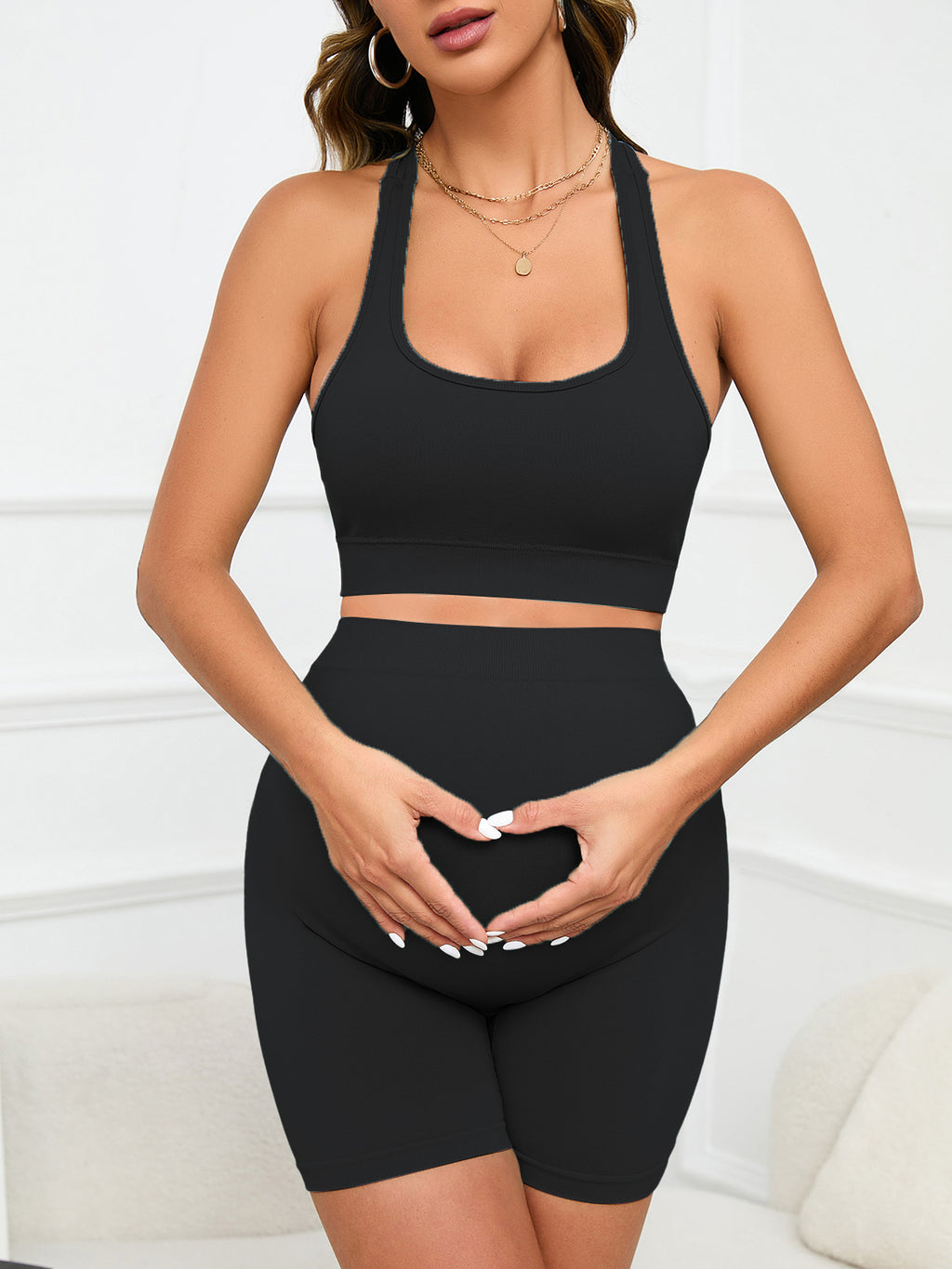 Antenatal Yoga Suit Wicking Quick-drying Bra Shorts