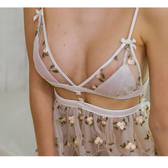 Bra dress skirt perspective nightdress