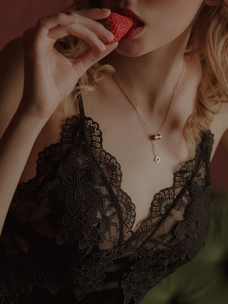 Ice Silk Suspender Nightdress Thin