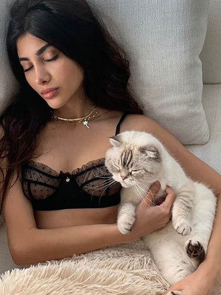 Mesh sexy lingerie set