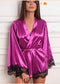 Ladies Sexy Lingerie Silk Lace Nightdress Pajamas