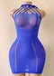 Women's Rhinestone Shiny Sexy Lingerie Fishnet Clothes