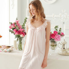 Antique court sweet sexy lace sling nightdress