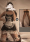 Sexy lingerie maid uniform suit lace nightdress
