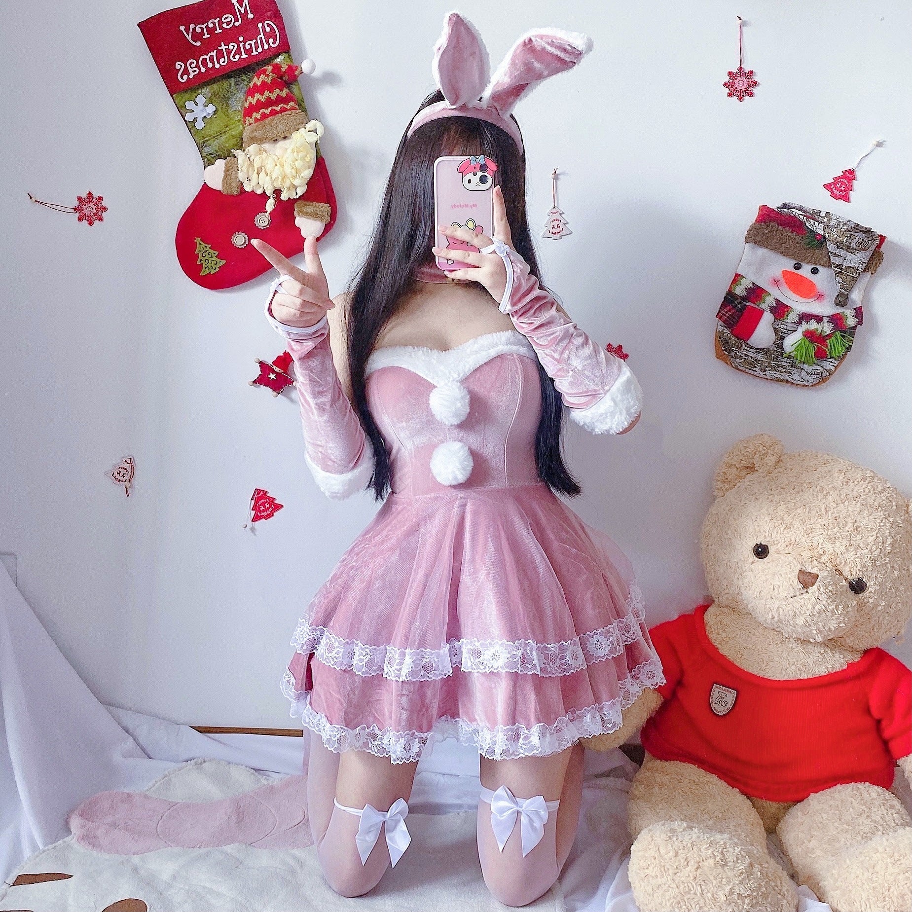 New Christmas Costume Stage Maid Costume Dress